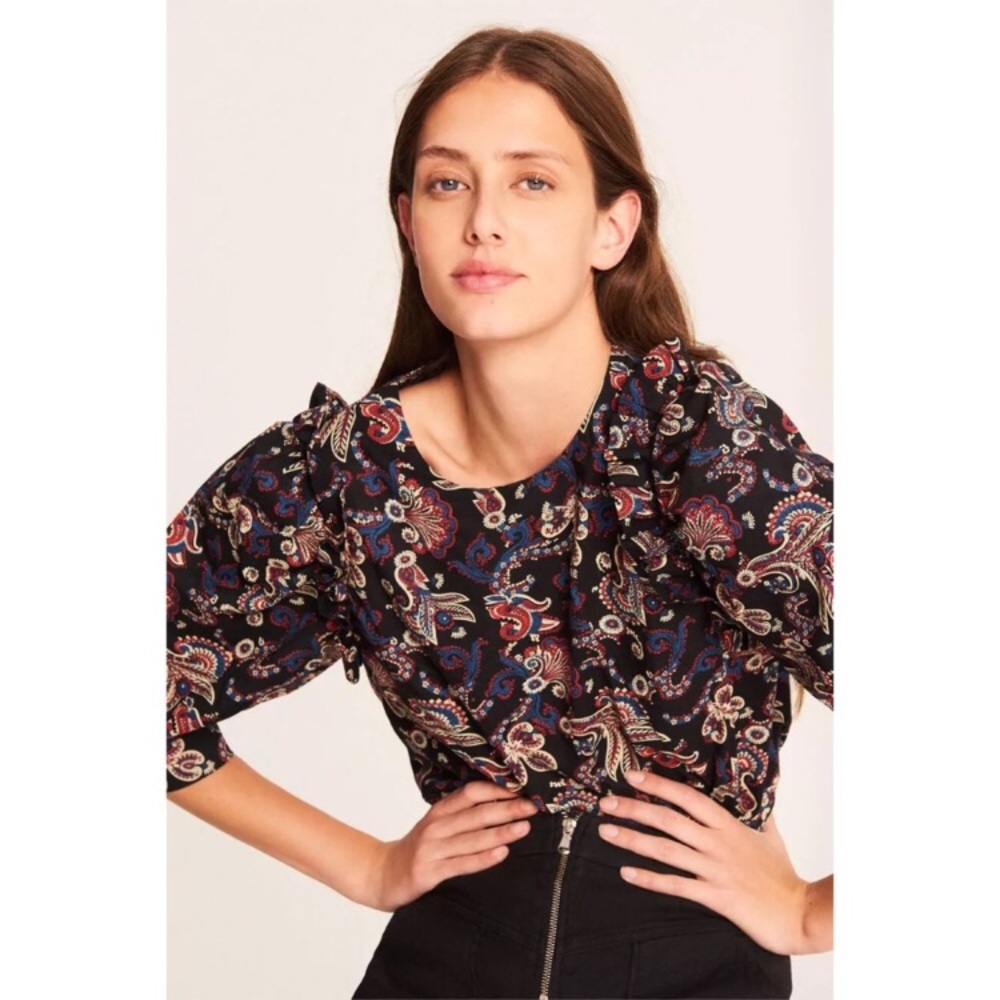 Ba&sh flower blouse